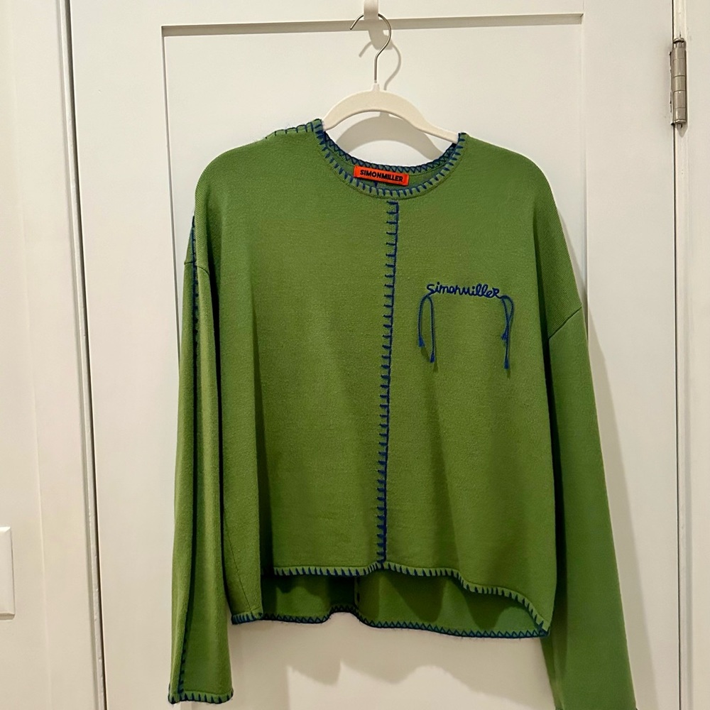 Simon Miller Reyne Knit Pullover in Green - Size Small - Never Worn